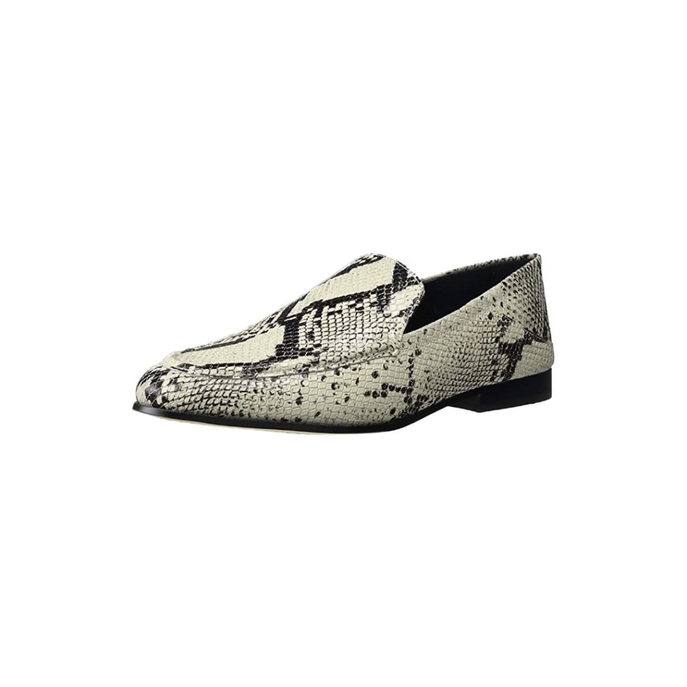 Vince Camuto Snake Embossed Jendeya Loafers in Seashell Snake